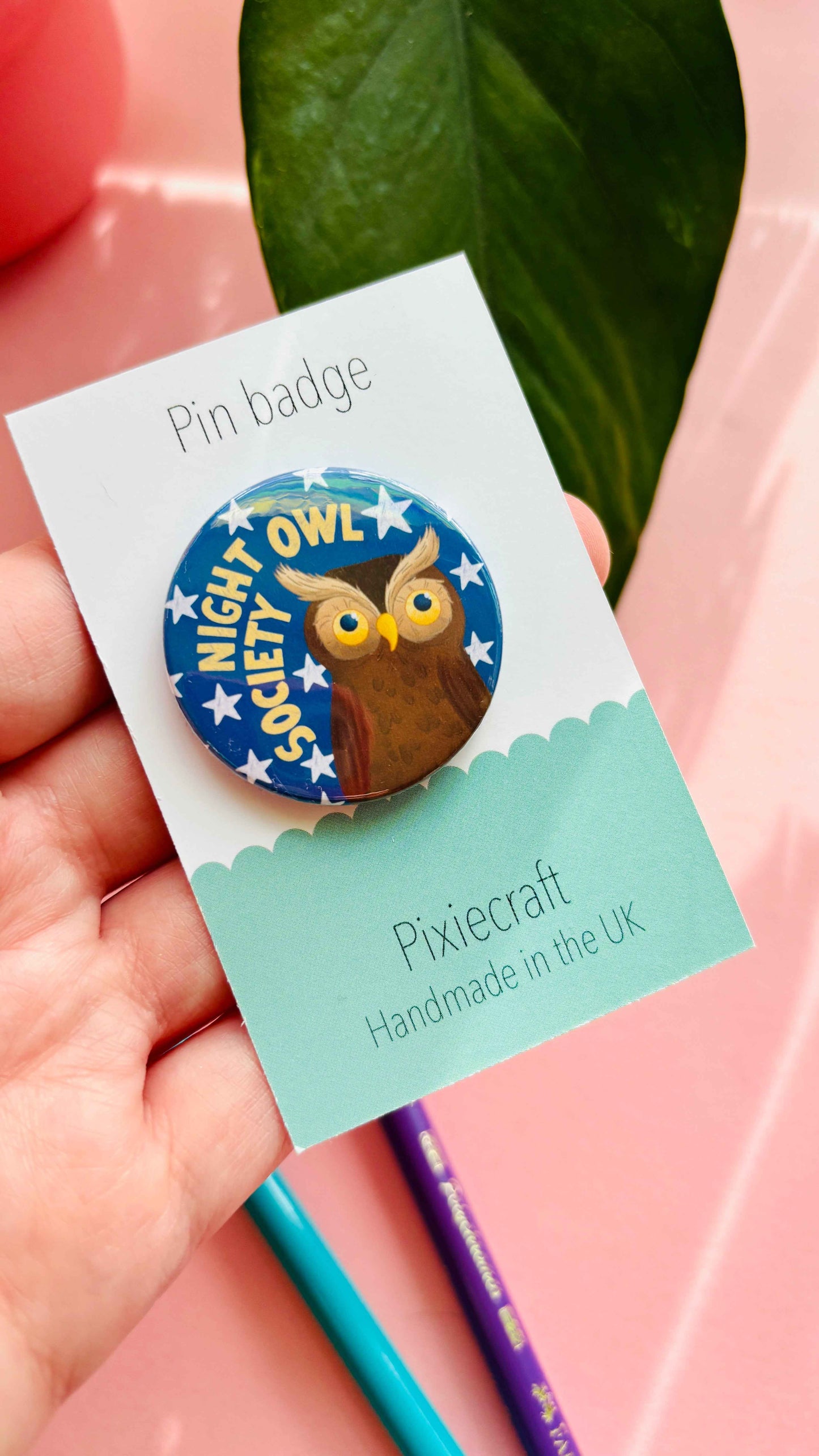 Night owl Society Badge or Magnet