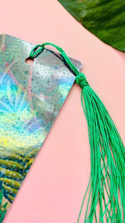 Sloth Gift Holographic Bookmark- Handmade Wildlife Gift