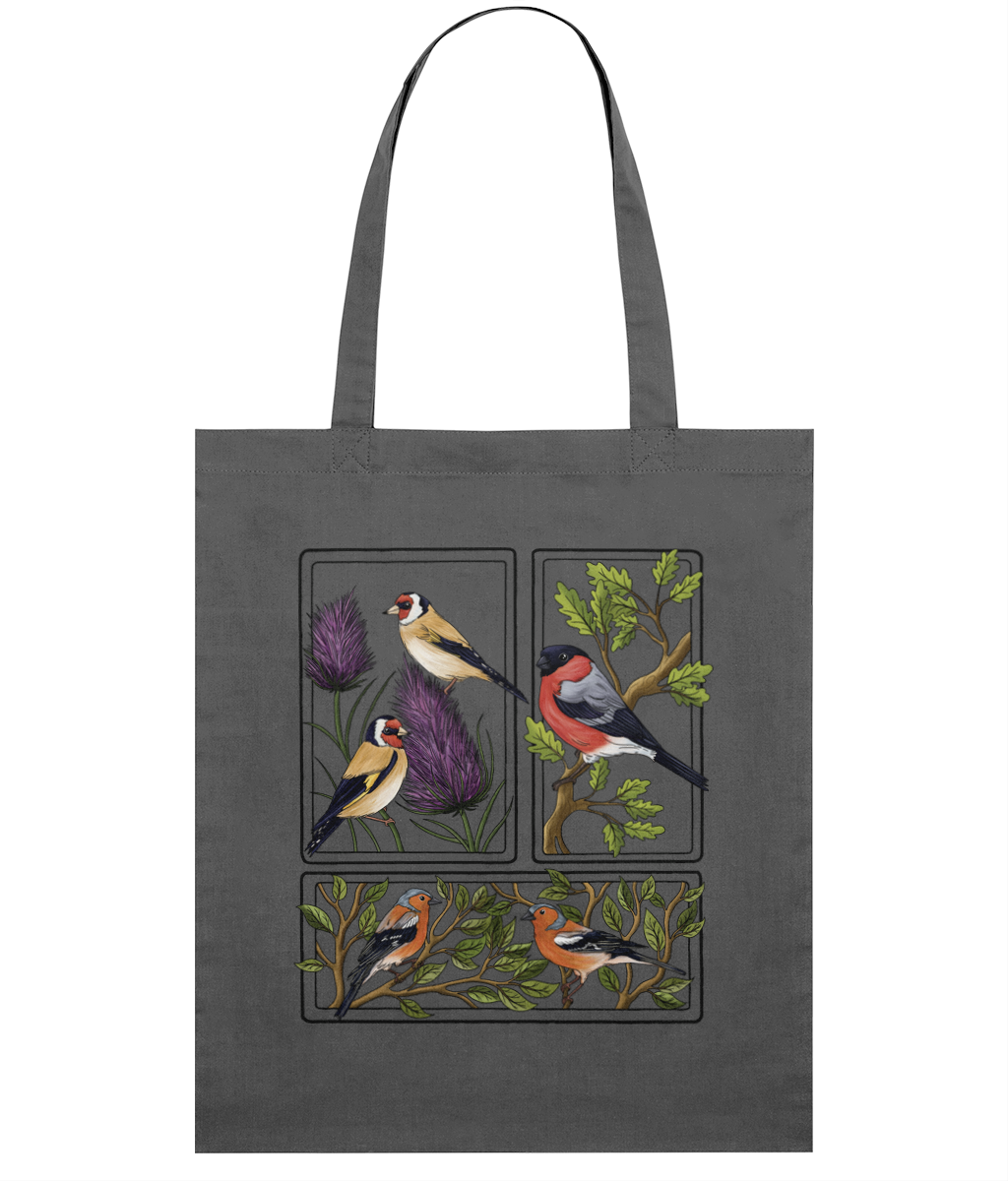 Finches British Birds Organic Tote Bag