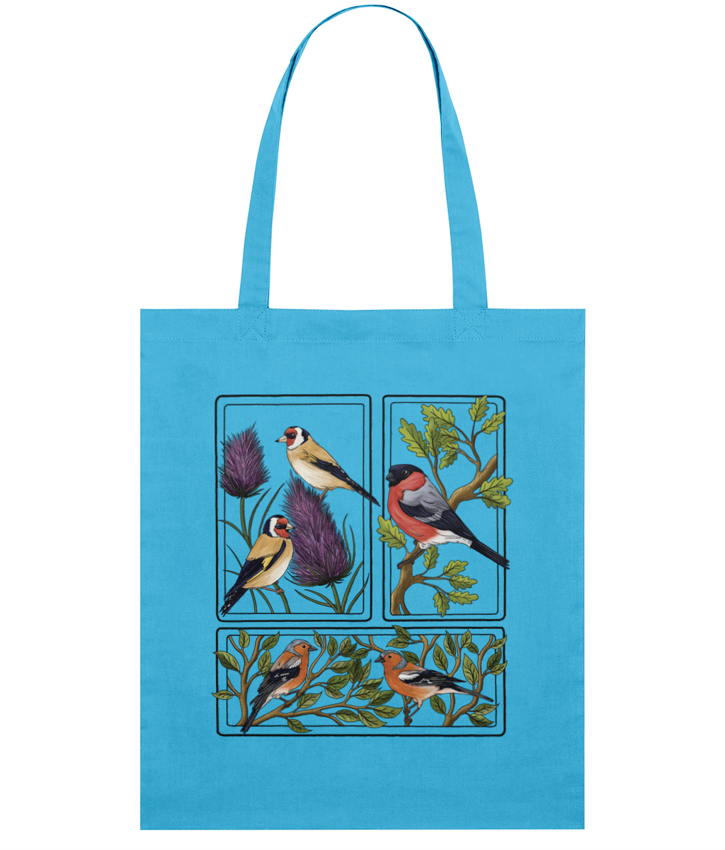 Finches British Birds Organic Tote Bag