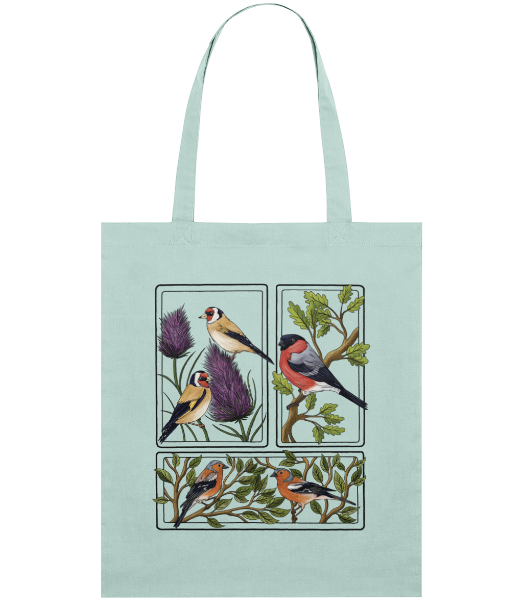 Finches British Birds Organic Tote Bag