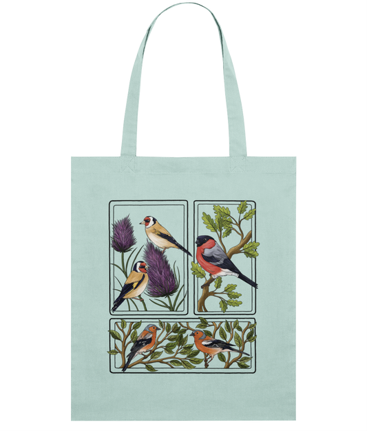 Finches British Birds Organic Tote Bag